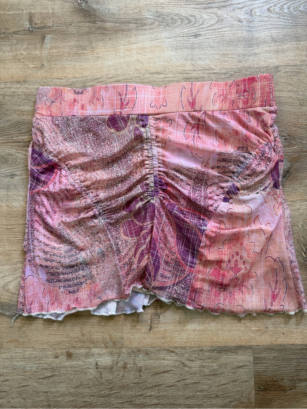 Tiger Mist Esme Mini Skort in Grunge Floral - Picture 4 of 6